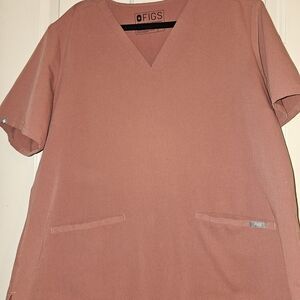 Figs Women's Blouse in Dusty Rose